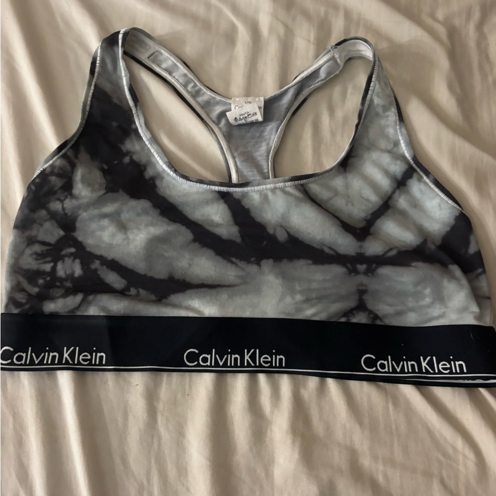 Calvin Klein tie dye sports bra. Size large